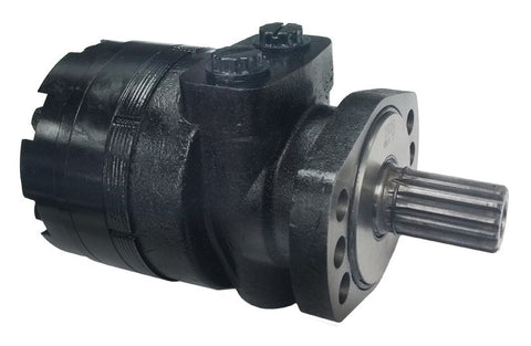 LSHT Hydraulic Motor - 9.52 in³/rev - Magneto - 14T Spline - SAE Ports - CW - BMER-2-160-FS-FD1-S