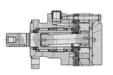 LSHT Hydraulic Motor - 32.94 in³/rev - Magneto - 14T Spline - SAE Ports - CCW - BMER-2-540-FS-FD1-S-R