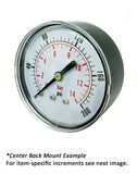 2.5" Dry Gauge - Center Back (0 - 200 psi) - CDS-1P-015D